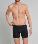 SCHIESSER Cyclist Shorts Long Life Cotton - schwarz
