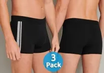 3er Pack Männer Shorts SCHIESSER 95/5 - schwarz gestreift
