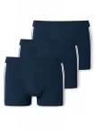 3er Pack Männer Shorts SCHIESSER 95/5 - dunkelblau gestreift