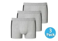 3er Pack Männer Shorts SCHIESSER 95/5 - grau gestreift