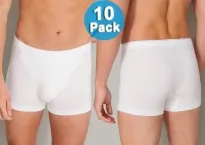 10x SPARPACK SCHIESSER SHORTS 95/5 - weiß