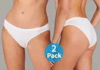 2er Pack Damen Minislip Schiesser 95/5 - weiß