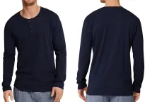Männer Langarm Shirt 1/1 SCHIESSER Mix & Relax - dunkelblau