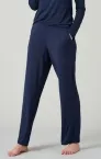 Damen Loungehose Lang Marlene-Schnitt Schiesser Mix & Relax - blau