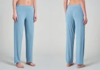 Damen Loungehose Lang Marlene-Schnitt Schiesser Mix & Relax - hellblau
