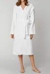 Damen Bademantel mit Kapuze SCHIESSER Essentials - weiß