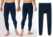 Herren Unterhose Lang Schiesser Original Feinripp - nachtblau