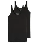 2er Pack Damen Trägertop SCHIESSER 95/5 - schwarz