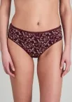 3-pack Women's Briefs SCHIESSER Cotton Essentials - black, soft pink and burgundy