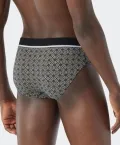 3er Pack Herren SCHIESSER Rio-Slip 95/5 - 2x schwarz 1x braun gemustert