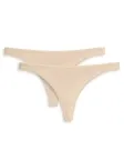 2er Pack Damen String SCHIESSER Organic Cotton 95/5 - sand