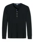 Männer Shirt Langarm SCHIESSER REVIVAL Karl-Heinz - schwarz