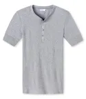 Männer Shirt Kurzarm SCHIESSER REVIVAL Karl-Heinz - grau meliert