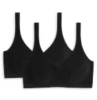 2er Pack SCHIESSER Damen Bustier mit Cups 95/5 - schwarz