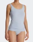 2er Pack Damen Trägertop SCHIESSER 95/5 Organic - schwarz und hellblau