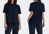 Ladies T-Shirt SCHIESSER Mix & Relax - dark blue