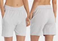 Damen Hose kurz SCHIESSER Mix & Relax - grau-meliert