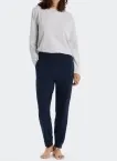 Damen Hose Lang Schiesser Mix & Relax - dunkelblau