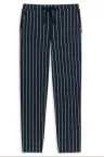 Damen Loungehose lang Schiesser Mix & Relax - dunkelblau gestreift