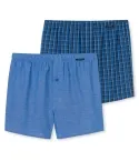 2er Pack Herren Boxershorts SCHIESSER Essentials - blau