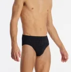 Herren Minislip SCHIESSER Cotton Casuals - schwarz kariert