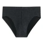 Herren Minislip SCHIESSER Cotton Casuals - schwarz kariert