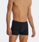 Herren Shorts SCHIESSER Cotton Casuals - schwarz kariert