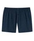 Men's Boxers SCHIESSER Cotton Casuals - dark blue plaid