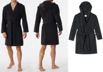 Herren Bademantel SCHIESSER Essentials - anthrazit