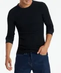 Männer Langarm-Shirt 1/1 SCHIESSER REVIVAL Friedrich - schwarz