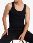 Männer Tank Top 0/0 SCHIESSER REVIVAL Friedrich - schwarz