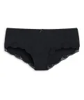 Damen Hipster SCHIESSER Pure Cotton - schwarz