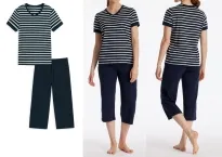 Damen Schlafanzug 3/4 SCHIESSER Casual Essentials