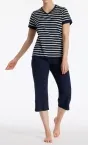 Damen Schlafanzug 3/4 SCHIESSER Casual Essentials