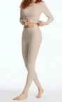 Ladies' Long Johns SCHIESSER Invisible Soft Warming - sand