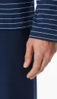 SCHIESSER Herren Schlafanzug Casual Essentials - blau