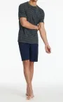 SCHIESSER Men's Pajamas Short Casual Essentials - anthracite