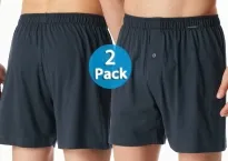 2 SCHIESSER Men's Boxer Shorts Multipack -black -petrol