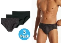 3er Pack Herren Supermini SCHIESSER 95/5 Essentials - schwarz