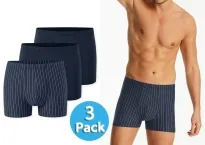 3er Pack Herren-Shorts SCHIESSER 95/5 Essentials - dunkelblau