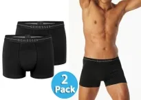 Herren Shorts SCHIESSER Cotton Flex - schwarz