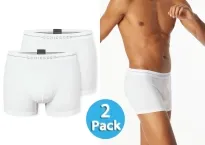Herren Shorts SCHIESSER Cotton Flex - weiß