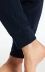 Langer Damenschlafanzug SCHIESSER Casual Essentials - Weiß / Blau