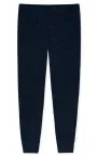 Langer Damenschlafanzug SCHIESSER Casual Essentials - Weiß / Blau