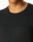 Herren Langarmshirt SCHIESSER Mix+Relax - Schwarz