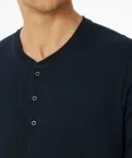 Herren Langarmshirt SCHIESSER Mix+Relax - Nachtblau