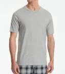 Herren T-Shirt SCHIESSER Mix+Relax - grau meliert