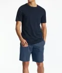 Herren T-Shirt SCHIESSER Mix+Relax - nachtblau