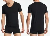 Herren T-Shirt SCHIESSER Premium Modal - schwarz