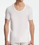 Herren T-Shirt SCHIESSER Premium Modal - weiß